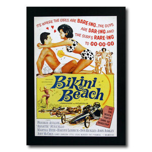 サーフムービーポスター　L-122 「Bikini Beach」 サイズ：31×21cm