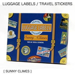 【LUGGAGE LABELS】ラゲッジレーベルズ トラベルステッカーズ 20枚入り＜Sunny Climes＞