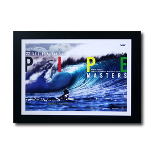 ハワイアンポスター サーフコンテスト M-34 「BILLABONG PIPEMASTERS」 サイズ：21.5×30.5cm