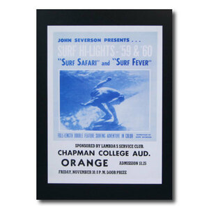 サーフムービーポスター　L-14 「'SURF SAFARI' and 'SURF FEVER'」 サイズ：29.5×21.5cm