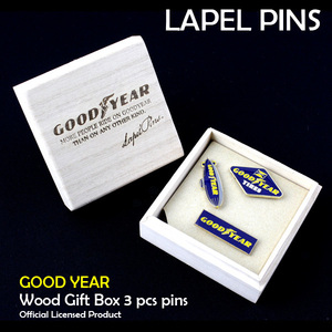 ギフトボックス入りラペルピンズ 「GOOD YEAR （グッドイヤー）」 3pcs セット