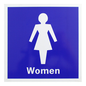 プラスティックプレート「Women」（女性用トイレ）