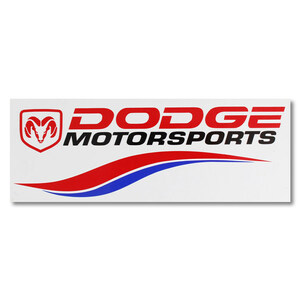 レーシングデカール 「Dodge Motor Sports / ダッジモータースポーツ」 H7.5×W20.5cm ビニル製 ダッジオフィシャルグッズ