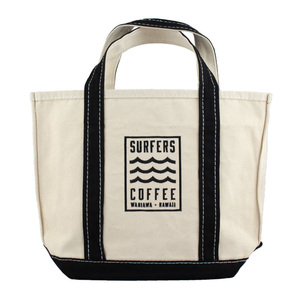 トートバッグ SURFERS COFFEE サーファーズ・コーヒー ロゴトート（刺繍）（BK S）W36×H27×マチ12cm（持ち手35cm）容量：約7L 素材：コ