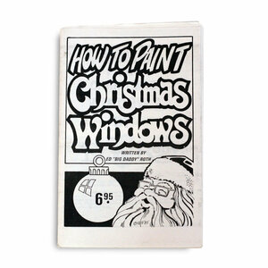 ED ROTH BOOK ”HOW TO PAINT CHRISTMAS WINDOWS” クリスマスウィンドウの描き方