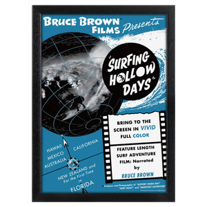  блюз Brown плёнка A3 Movie постер Surfinbg Hollow Days