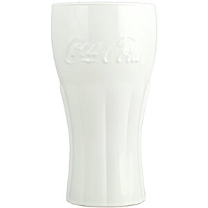 Coca-Cola コカ・コーラ プレミアム ジニュイングラス（ホワイト） 高さ14.4×直径7.8cm 370ml / 12.5oz ガラス フランス製