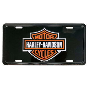 ハーレーダビッドソン ライセンスプレート ”CLASSIC H-D B&S LOGO” CG1846 商品サイズ：縦15×横30.5ｃｍ Harley-Davidson CMプレート