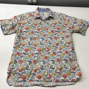  free shipping *KLEIN PLUS HOMME* short sleeves shirt tops * men's 46 #41014saj