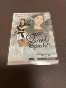 2022 BBMチアリーダー Dancing Heroine 華　直筆サインカード MOEMI 90枚限定 14/90 M☆Splash!! 千葉ロッテマリーンズ