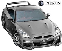 【M’s】日産 R35 GT-R 前期 (2007.12-2010.11) ROWEN リアレーシングディフューザー／／Wet Carbon ロェン ロウェン エアロ GTR 1N001P10_画像4