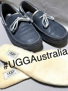 【75％OFF】【人気品】UGG ツインソールリボンスリッポンMCHESTERaustralla1004247 M / NAVY