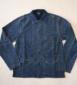 新品*RRL*インディゴ ジャージー チョア ジャケット*S*　ダブルアールエル