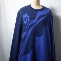 70s ISSEY MIYAKE イッセイミヤケ ニット ワンピース / オールスタイル アーカイブ 80s ビンテージ セーター 総柄 初期_画像3