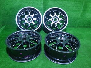 中古 17インチ 17×7J 4穴 PIAA 社外 アルミホイール 4本セット ドリフト用スペア 180SX セフィーロ ローレル シルビアなど