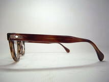 【完売品】JULIUS TART OPTICAL ジュリアスタート オプティカル HAROLD ハロルド PL-021 M 43-23 Amber アンバー P3 FUL VUE ボストン_画像4