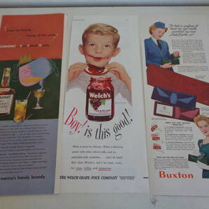 広告 アドバタイジング ５枚セット １９５０ｓ カナダドライ ジンジャーエール ウェルチ ジャム パイナップルジュース タバコの画像3