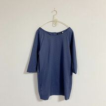 【美品】こ46 Caca Deal チュニック size2 紺色ネイビー シンプル ヘビロテ ファスナー 着回しコーデ 綺麗系 お得 トップス レディース_画像1