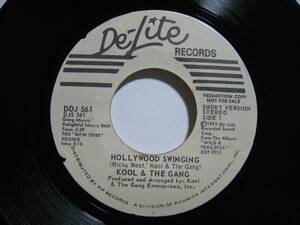 【7”】 KOOL & THE GANG / ●白プロモ MONO/STEREO● HOLLYWOOD SWINGING US盤 クール＆ギャング ハリウッド・スインギン