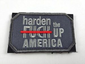 harden fuck america アメリカ パッチ ワッペン サバゲー ミリタリー