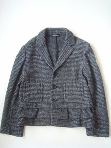 tricot COMME des GARCONS tweed jacket Toriko Comme des Garcons black x white 