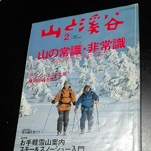 山と渓谷　2005年2月 山の常識・非常識 お手軽雪山案内スキー&スノーシュー入門