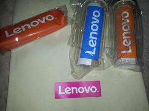 Lenovo Japan 非売品 レノボ オリジナル グッズ4点セット（クラッチバッグ、ペンケース クリアボトル2個） ※本文必読でお願い致します