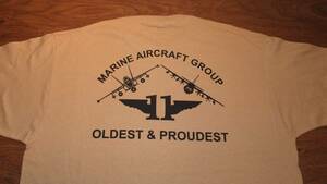 [MAG-11] U.S. Marine Corps mi лама - основа земля no. 11 море . полет большой .USMC Marine Aircraft Group 11MCAS MIRAMAR футболка размер XL VMFA-314