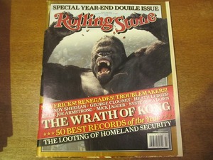 1710KK●洋雑誌 Rolling Stone ローリングストーン 990/991 2005.12.29-2006.1.12●ミックジャガー キングコング ピータージャクソン M.I.A