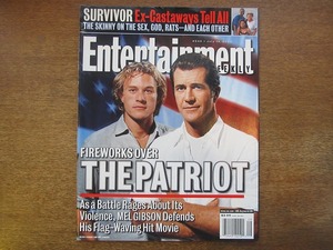 1710KK●洋雑誌 Entertainment WEEKLY エンターテインメント・ウィークリー 549/2000.7.14●ヒース・レジャー メル・ギブソン