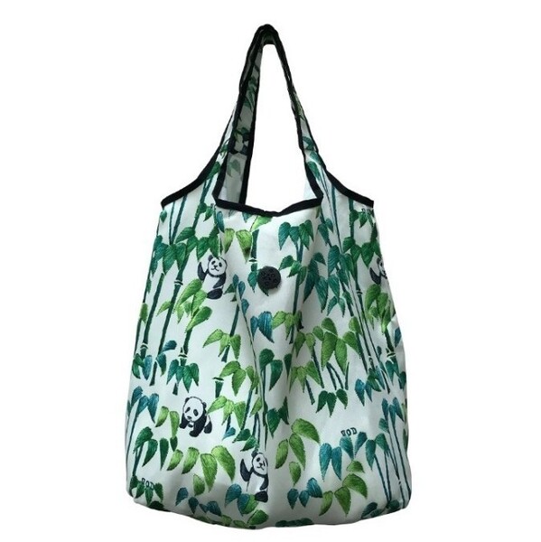 香港 G.O.D. 環保袋 foldable shopping bag Panda Bamboo パンダ竹 折り畳み式エコバッグ