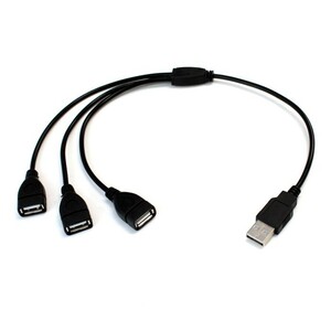 [5V LEDテープライト専用] USB 2.0 HUB 3分岐ケーブル [10本入り]