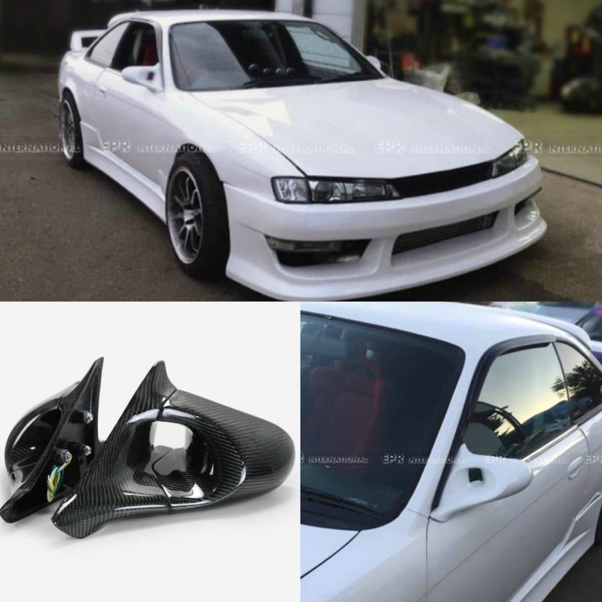 正規品! S14 シルビア 希少 ガナドール エアロミラー 外装、エアロ