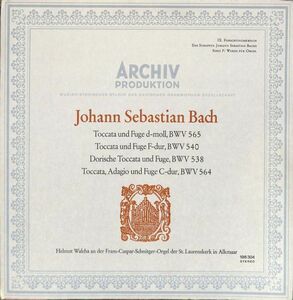 独Archiv SAPM 198 304 ヴァルヒャ／J.S.バッハ BWV565 etc／独盤LP/送料全国一律880円追跡付/同梱2枚目以降無料【盤洗浄済】試聴可♪