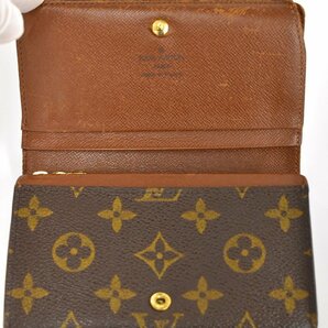 ルイヴィトン LOUIS VUITTON 二つ折り財布 モノグラム ポルトモネ ビエ トレゾール M61730 SP0072 レディース → 2210LM004の画像5