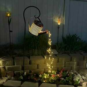  solar LED hanging pot # waterproof garden ornament decoration 