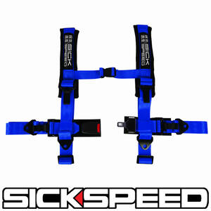 SICKSPEED 4点式シートベルト ブルー 1席分 USDM JDM 赤 レーシングハーネス サーキット ドリフト バケットシート シックスピード