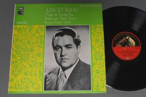 ●英LP JUSSI BJORLING/ARIAS & SONGS BY BEETHOVEN ELGAR PUCCINI ●