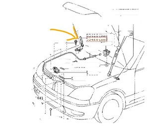 トヨタ 純正未使用 セルシオ 30後期 31 UCF31 ボンネット ヒンジ フロント フード ヒンジ 00457-1