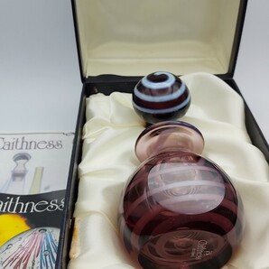 超希少品☆限定品 ケイスネス Caithness 香水瓶 ペーパーウェイト 切子