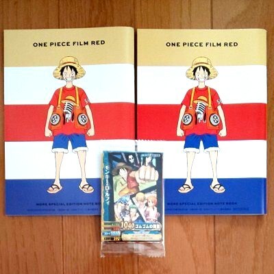 MORE 9月号付録 ONE PIECE ワンピース ノート+ジャンプHERO's ONE PIECE トリコ プロ カード