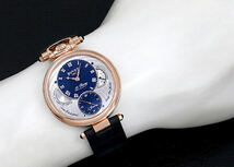 定価約500万！！ボヴェ Bovet フル-リエ ナインティサーティ 19Thirty NTR0014 新品同様 K18RG無垢 手巻 腕時計 ウォッチ メンズ 青 ブルー_画像5