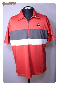 lecoq sportif golf collection ルコック　ゴルフコレクション　ゴルフウェア　シャツ　Lサイズ　良品！