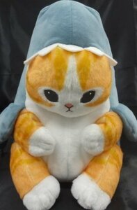 ★タグ欠品 サメにゃん BIGぬいぐるみ プライズ モフサンド mofusand グッズ