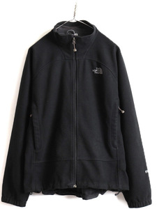 US企画 人気 黒 ■ ノースフェイス WIND WALL フルジップ フリース ジャケット ( メンズ L 程) 古着 The North face ジャンパー ブルゾン