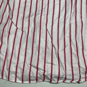 ポールスチュアート PAUL STUART 白 ホワイト ピンク 襟付き チェック柄 半袖シャツ Lサイズの画像9