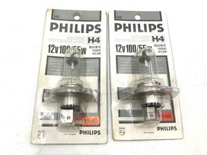 【新品】 PHILIPS/フィリップス 12593B ハロゲン モーターカー ランプ 2個 セット H4 12V 100/55W 競技車用 自動車 バルブ ライト ⑬