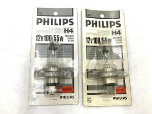 【新品】 PHILIPS/フィリップス 12593B ハロゲン モーターカー ランプ 2個 セット H4 12V 100/55W 競技車用 自動車 バルブ ライト ⑯