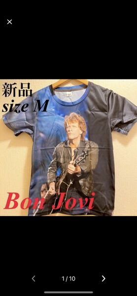 新品　BONJOVI★ジョンボンジョビTシャツ★ユニセックス★M★最終値下げ★他フリマでもセール中★現品限り！早い者勝ち！