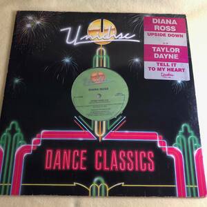 中古LPレコード Diana Ross / Taylor Dayne Upside Down / Tell It To My Heart カナダ盤 12"シングル